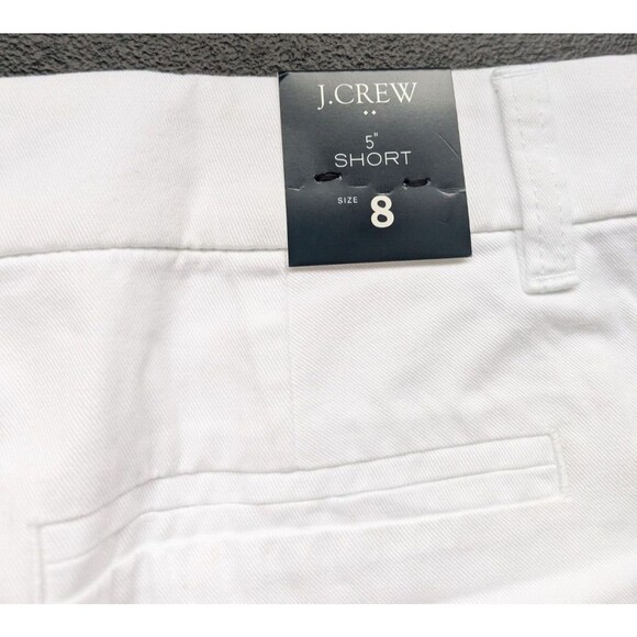J. Crew 5" Classic Chino Short White Summer Neutral Size 8 - Picture 9 of 9